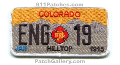 Denver Fire Department Engine 19 Patch Colorado CO