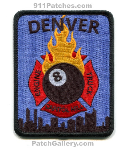 Denver Fire Department Station 8 Patch Colorado CO