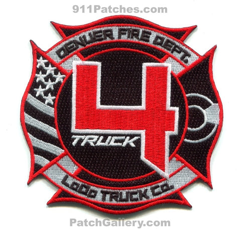 Denver Fire Department Truck 4 Patch Colorado CO