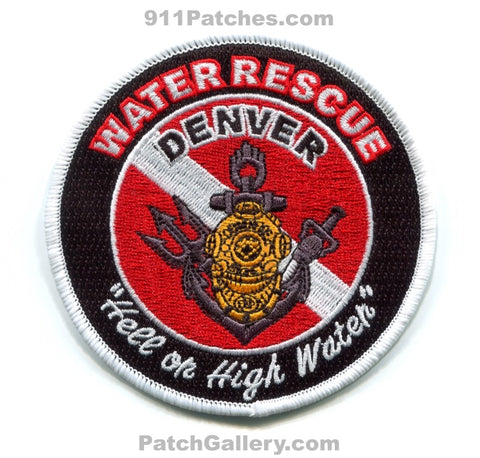 Denver Fire Department Station 1 Water Rescue Patch Colorado CO