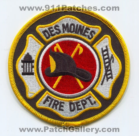 Des Moines Fire Department Patch Iowa IA