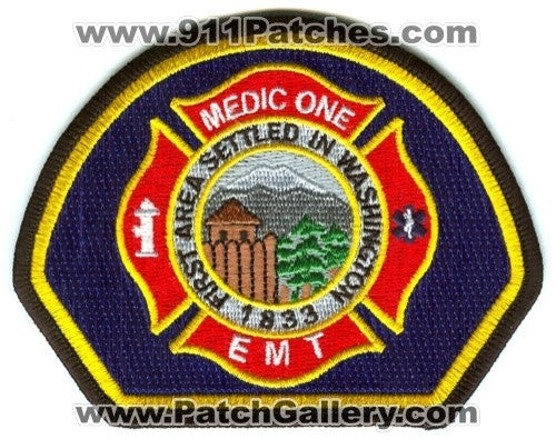Dupont Fire Department Medic One EMT EMS Patch Washington WA