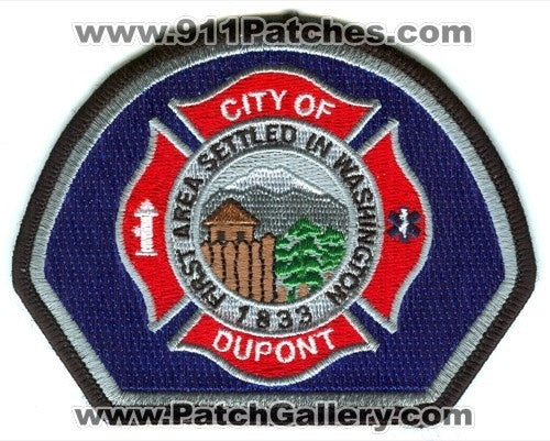 Dupont Fire Department Patch Washington WA
