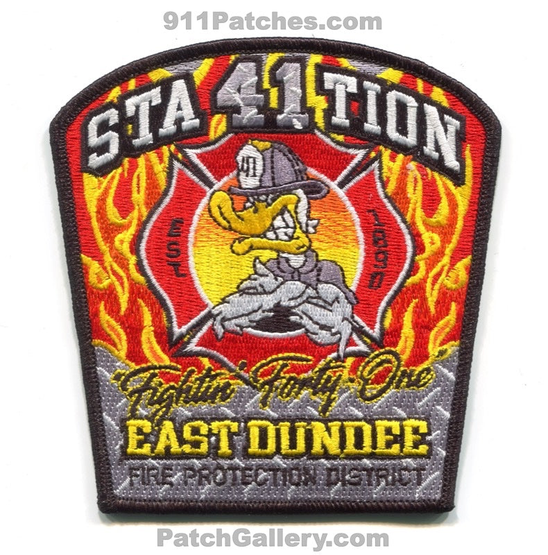 East Dundee Fire Protection District Station 41 Patch Illinois IL