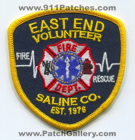 East End Volunteer Fire Department Patch Arkansas AR