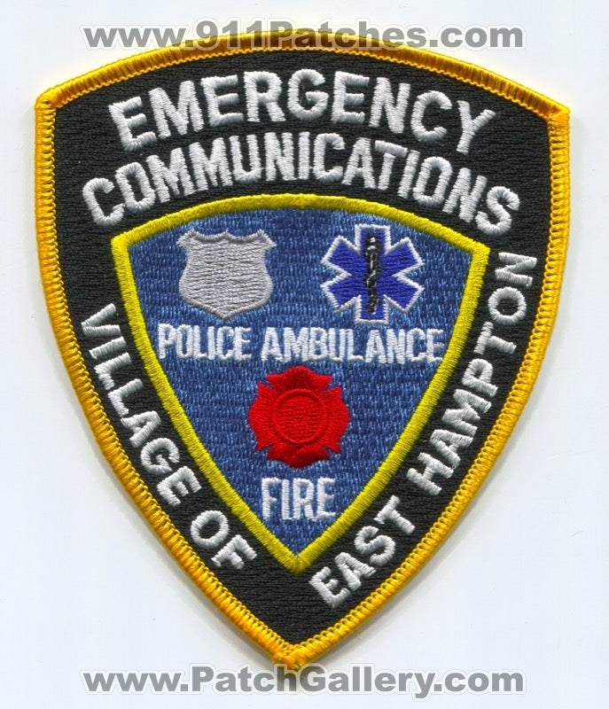East Hampton Emergency Communications Fire Ambulance Police Patch New York NY