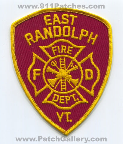 East Randolph Fire Department Patch Vermont VT