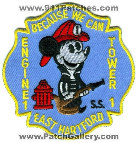 East Hartford Fire Department Engine 1 Tower 1 Patch Connecticut CT