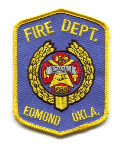 Edmond Fire Department Patch Oklahoma OK