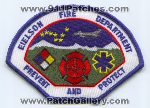 Eielson Air Force Base AFB Fire Department USAF Military Patch Alaska AK
