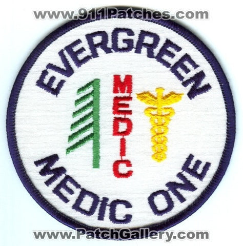 Evergreen Medic One EMS Patch Washington WA