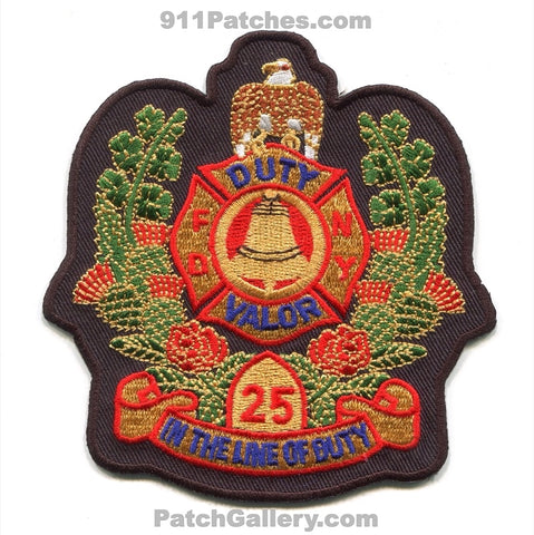 New York City Fire Department FDNY Station 25 Line of Duty Patch New York NY
