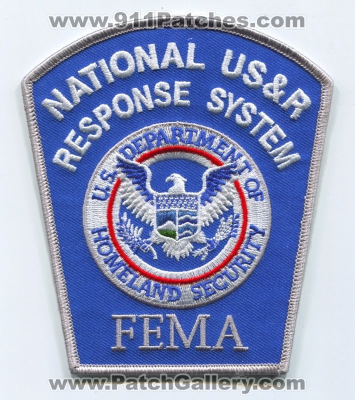 National USAR Response System NDMS Federal Emergency Management Agency FEMA Patch Washington DC