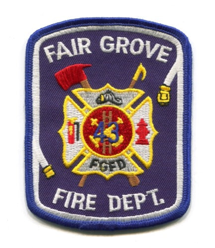 Fair Grove Fire Department 43 Patch North Carolina NC