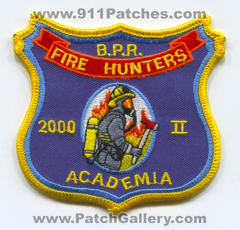 BPR Fire Hunters 2000 II Academia Fire Department Patch Unknown State