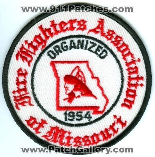 Fire Fighters Association of Missouri Patch Missouri MO v2