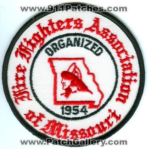 Fire Fighters Association of Missouri Patch Missouri MO v2