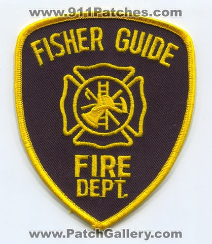 Fisher Guide Fire Department Patch Michigan MI