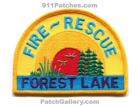 Forest Lake Fire Rescue Department Patch Minnesota MN