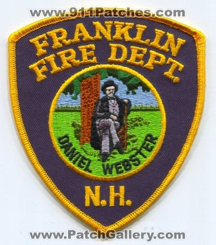 Franklin Fire Department Patch New Hampshire NH