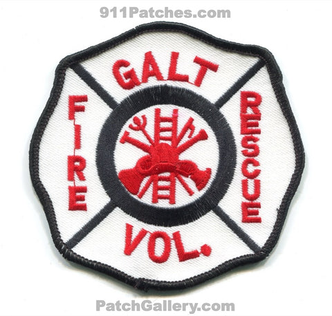 Galt Volunteer Fire Rescue Department Patch Missouri MO