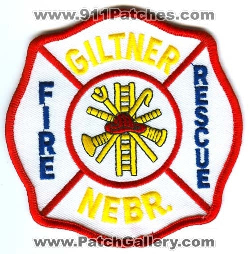 Giltner Fire Rescue Department Patch Nebraska NE