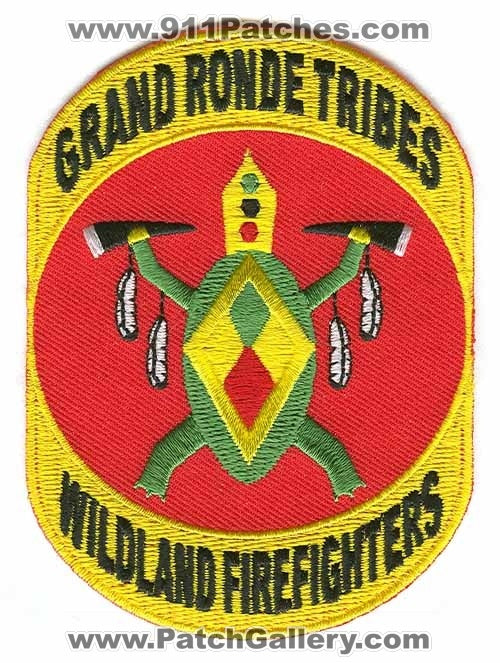 Grand Ronde Tribes Wildland Firefighters Forest Fire Wildfire Patch Oregon OR