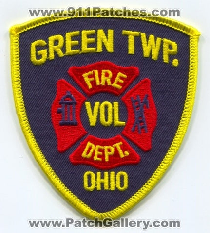 Green Township Volunteer Fire Department Patch Ohio OH