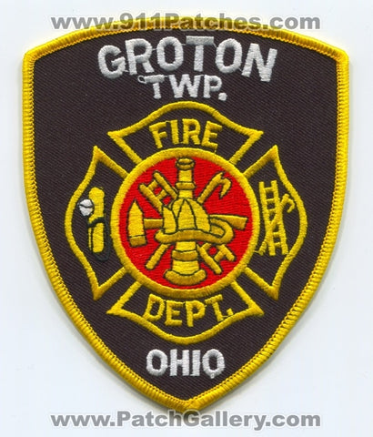 Groton Township Fire Department Patch Ohio OH