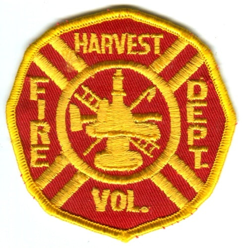 Harvest Volunteer Fire Department Patch Alabama AL