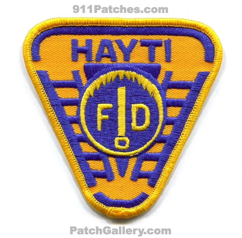Hayti Fire Department Patch Missouri MO