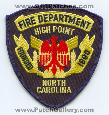High Point Fire Department Patch North Carolina NC