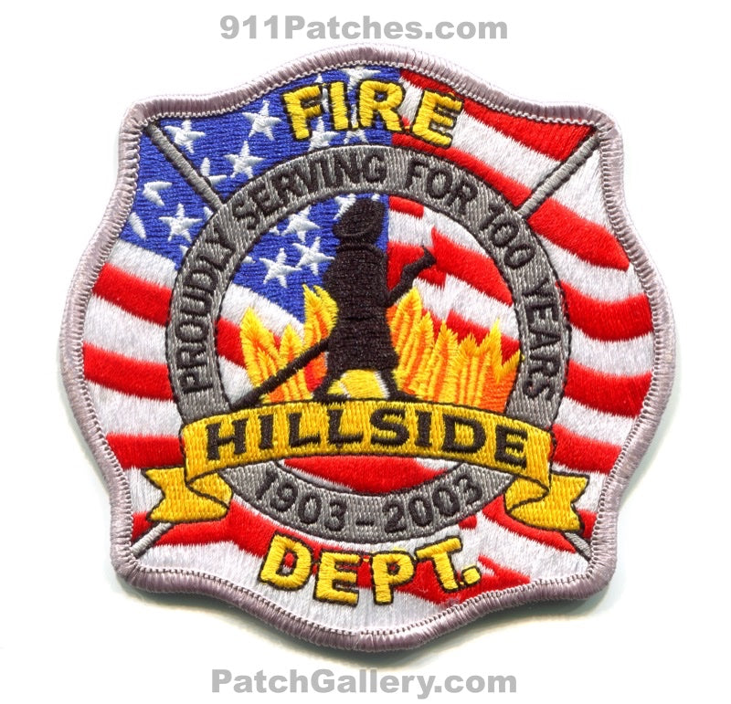 Hillside Fire Department Patch New Jersey NJ