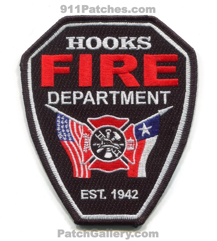 Hooks Fire Department Patch Texas TX