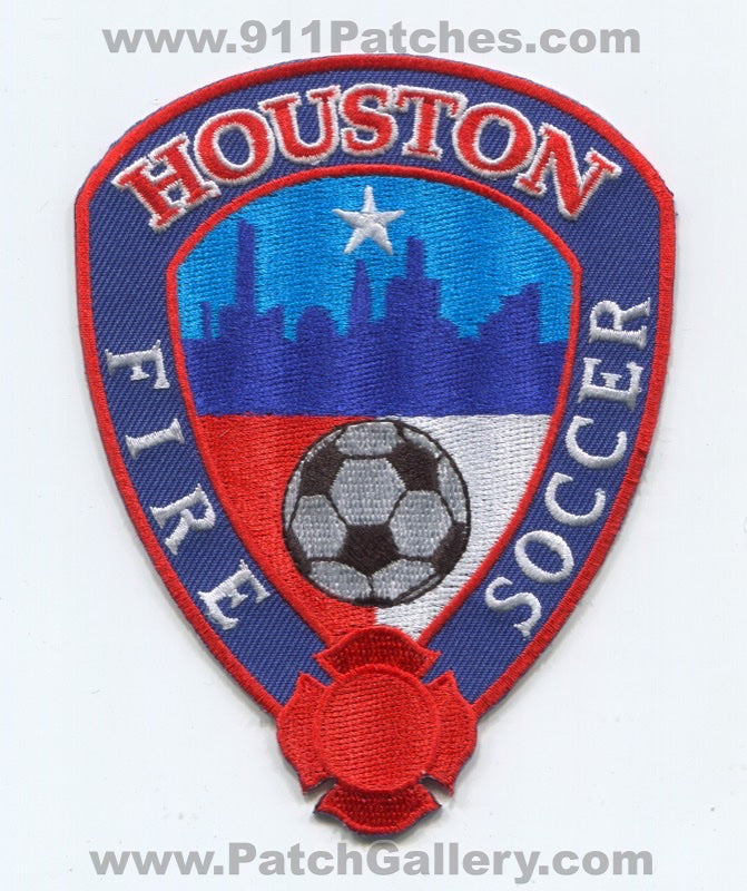 Houston Fire Department Soccer Patch Texas TX
