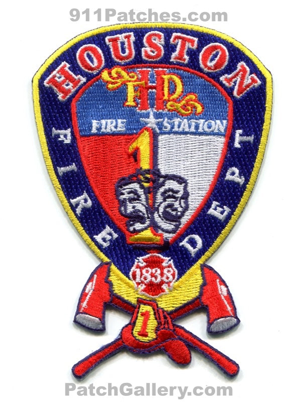 Houston Fire Department Station 1 Patch Texas TX