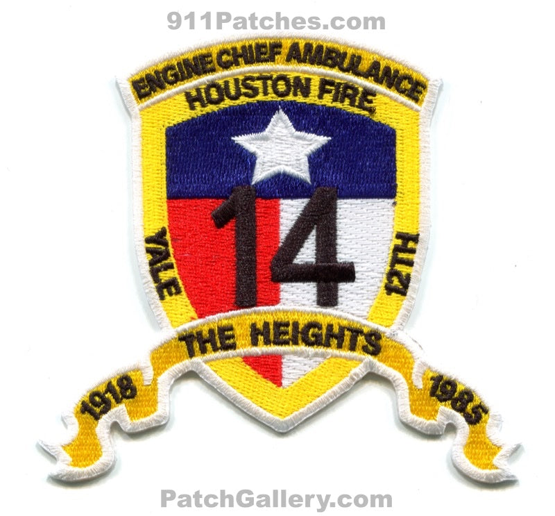 Houston Fire Department Station 14 Patch Texas TX