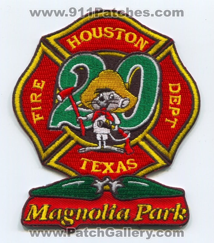 Houston Fire Department Station 20 Patch Texas TX