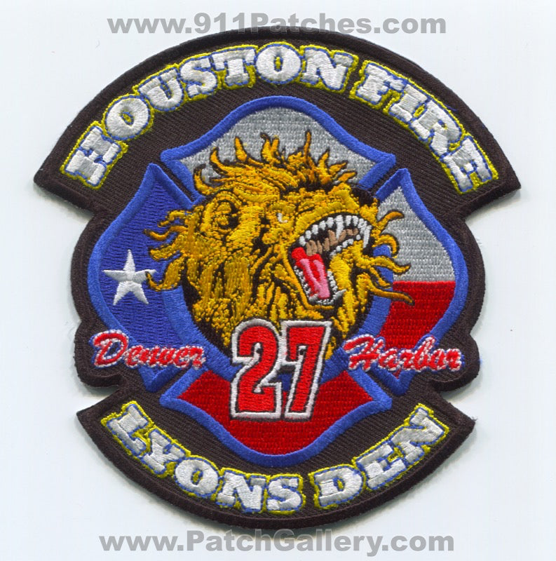 Houston Fire Department Station 27 Patch Texas TX