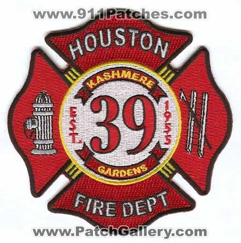 Houston Fire Department Station 39 Patch Texas TX