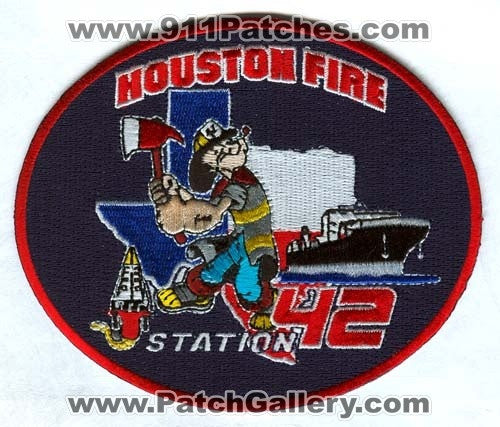 Houston Fire Department Station 42 Patch Texas TX