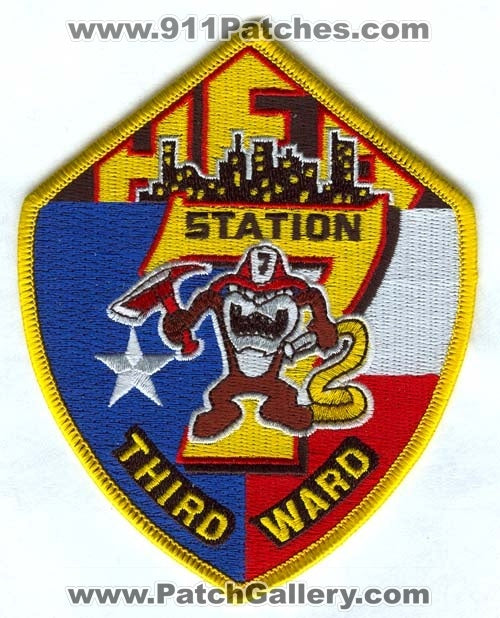 Houston Fire Department Station 7 Patch Texas TX