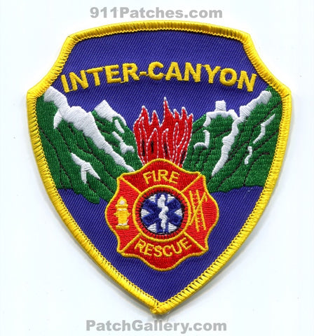 Inter-Canyon Fire Rescue Department Patch Colorado CO