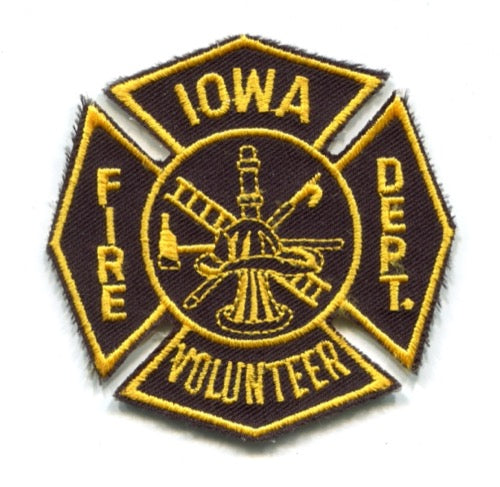 Iowa Volunteer Fire Department Patch Louisiana LA