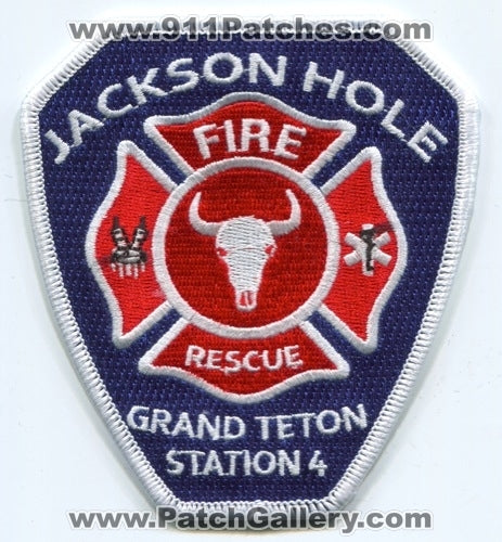 Jackson Hole Fire Rescue Department Grand Teton Station 4 Patch Wyoming WY
