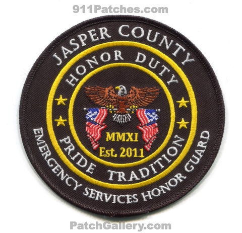 Jasper County Emergency Services Honor Guard Patch Iowa IA