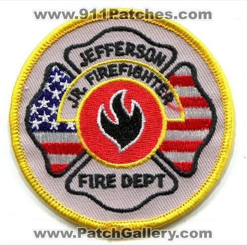 Jefferson Fire Department Junior Firefighter Patch Unknown State