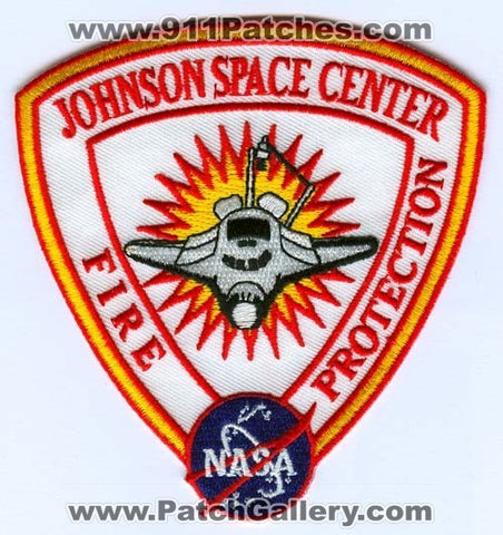 Johnson Space Center Fire Protection NASA Patch Texas TX