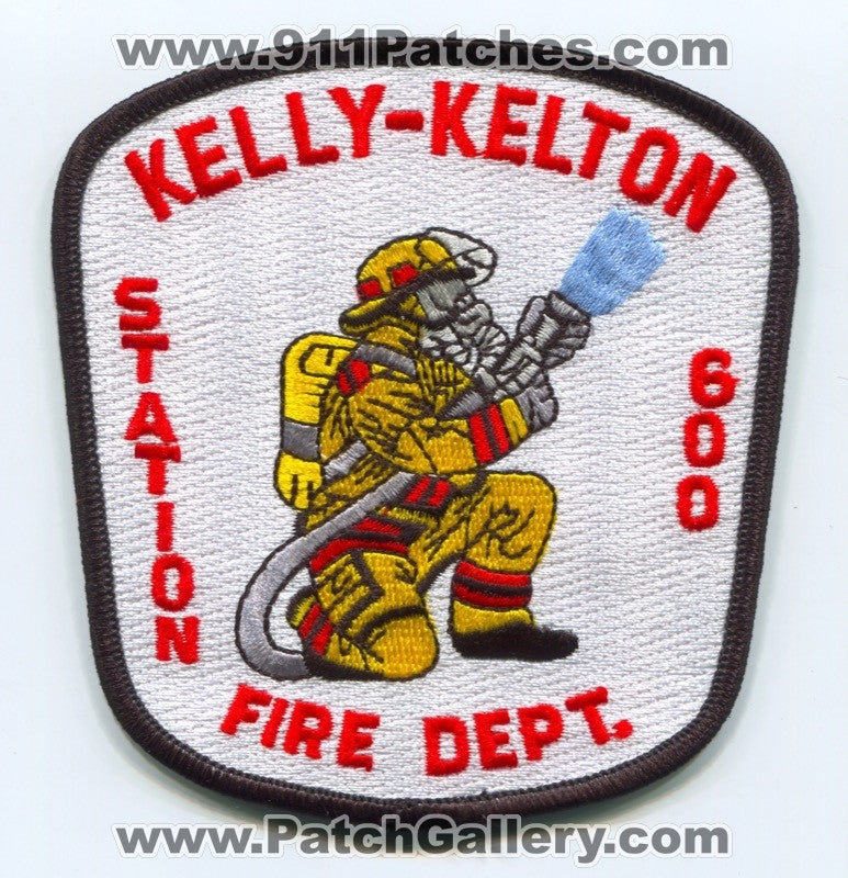 Kelly Kelton Fire Department Station 600 Patch South Carolina SC