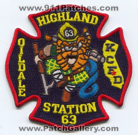 Kern County Fire Department Station 63 Patch California CA